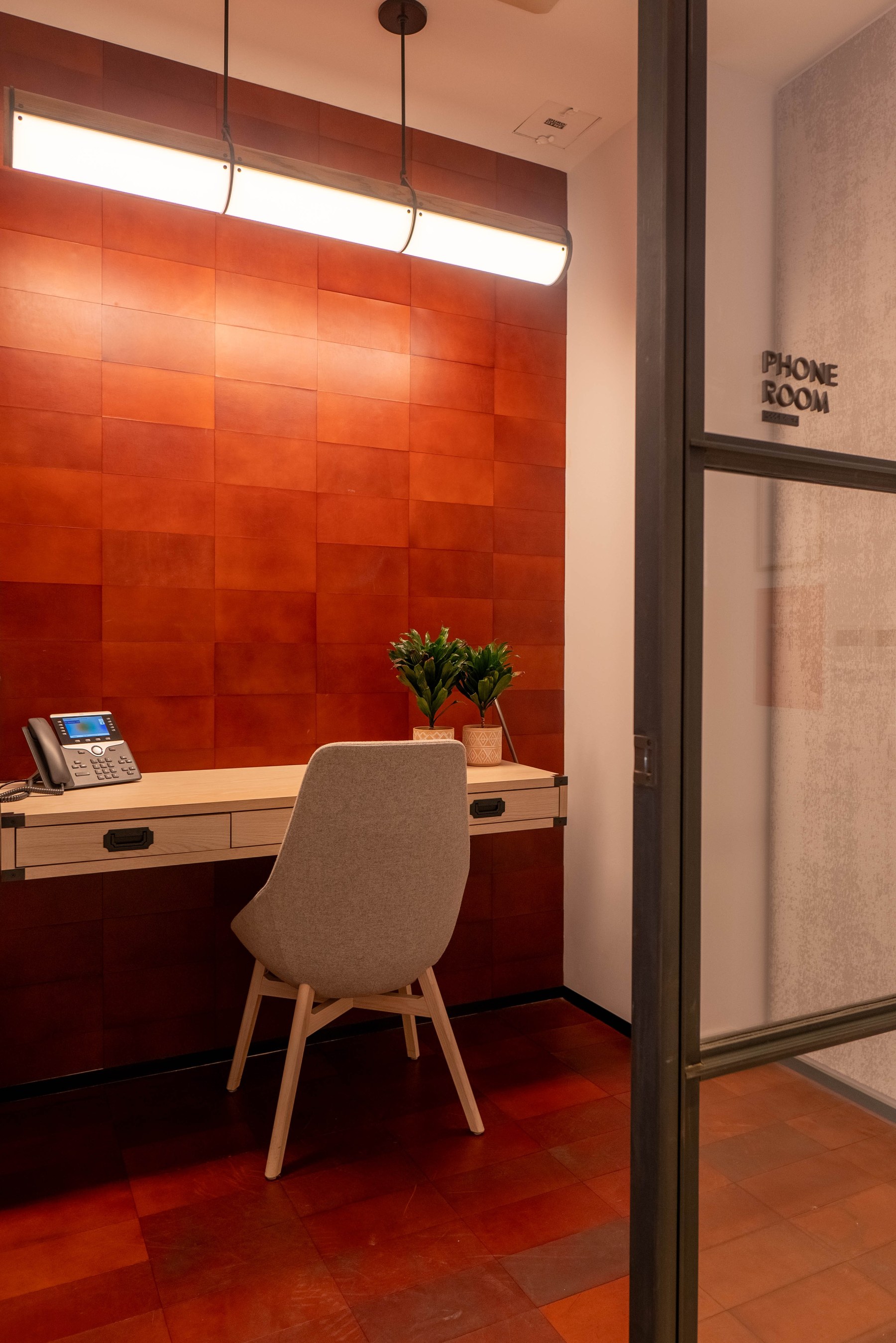 Private phone room, Art Basel NY Headquarters
