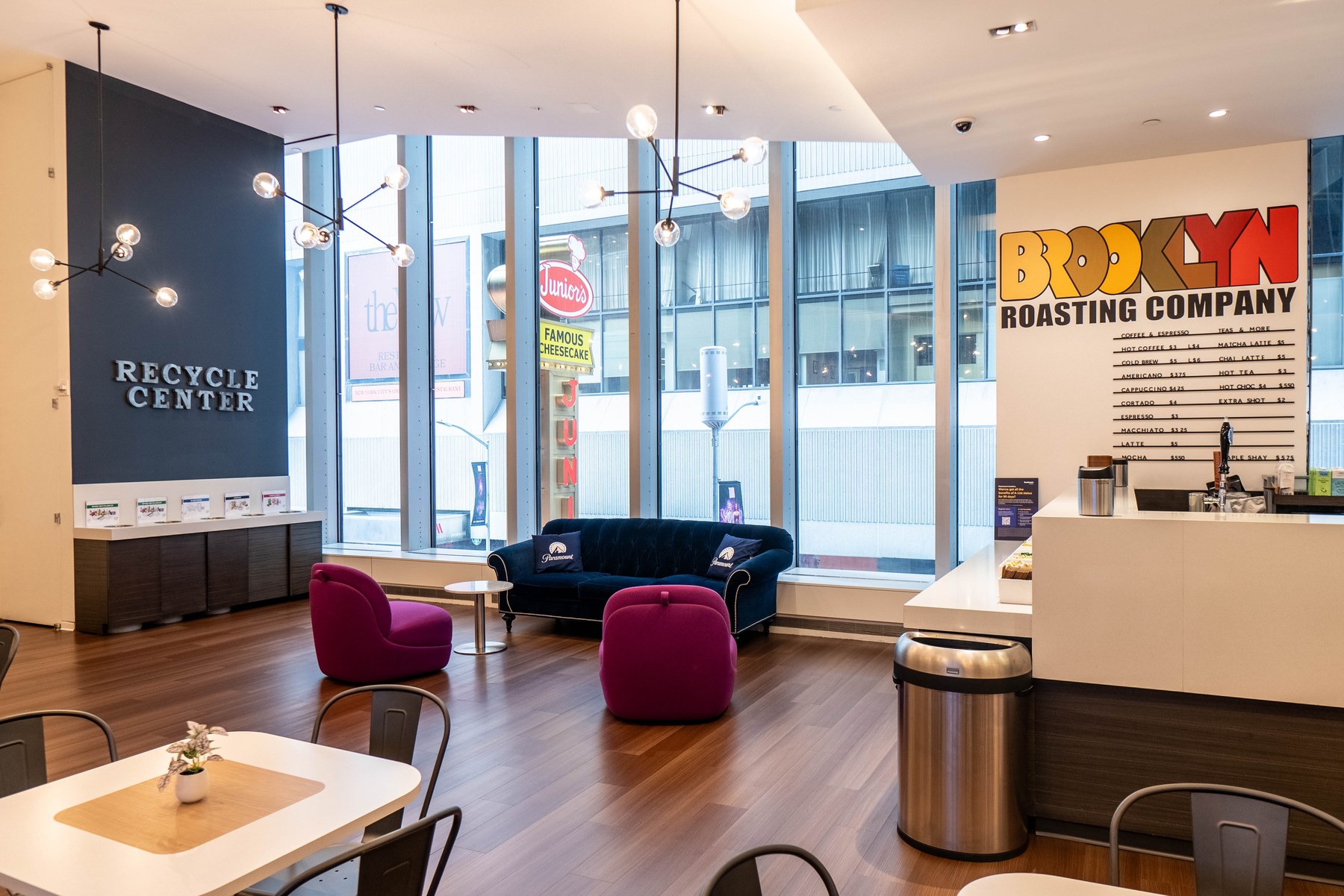 Break room with a coffee bar, Paramount